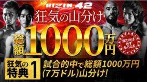 BeeBetのRIZIN42の告知画像