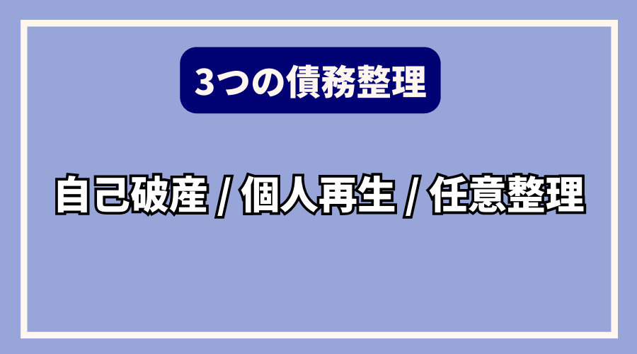 オンラインカジノで作った借金は自己破産できる？債務整理の種類