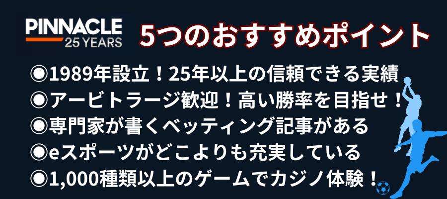 ピナクルのおすすめポイント