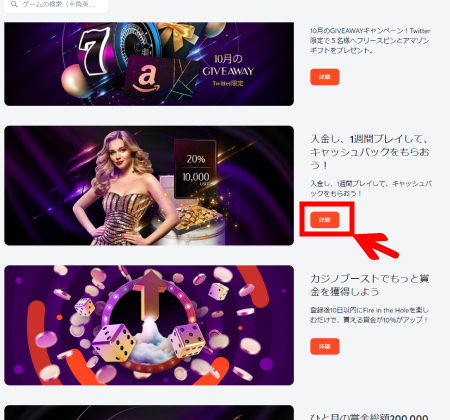 ビットカジノ初回入金ボーナス申請4