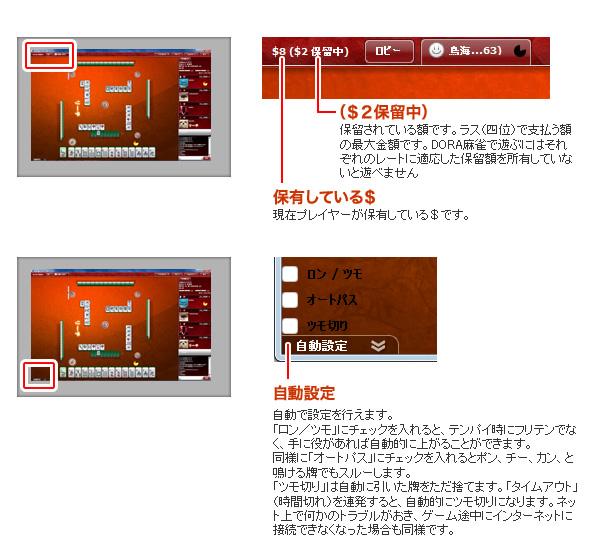 画面左側の説明