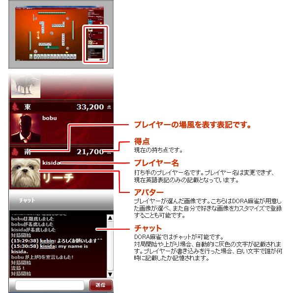 画面サイドバー右下の説明