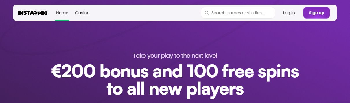 インスタスピンのバナー