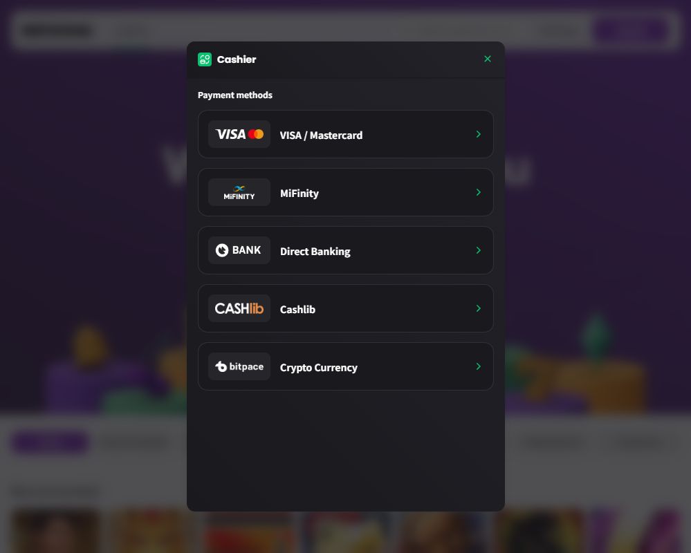 インスタスピンの決済方法