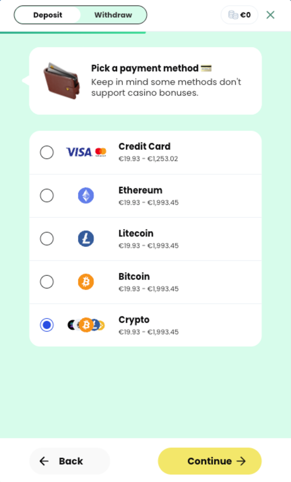 サンバスロットの入金方法