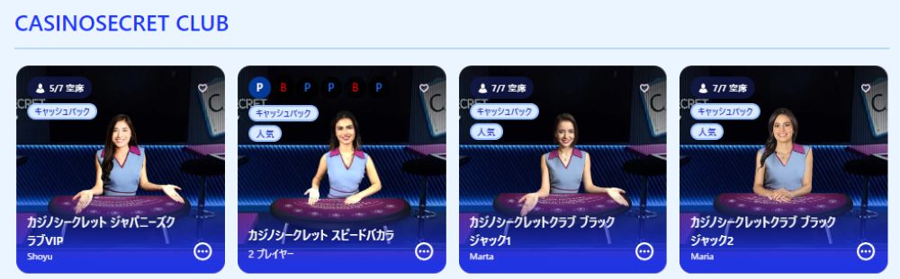 カジノシークレットクラブ